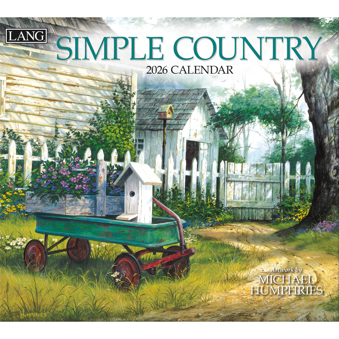 Simple Country 2026 Calendar