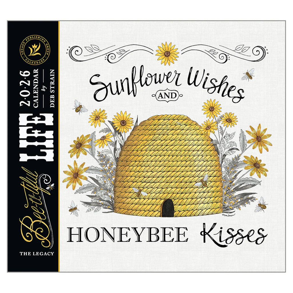 Sunflower Wishes and Honeybee Kisses 2026 Calendar