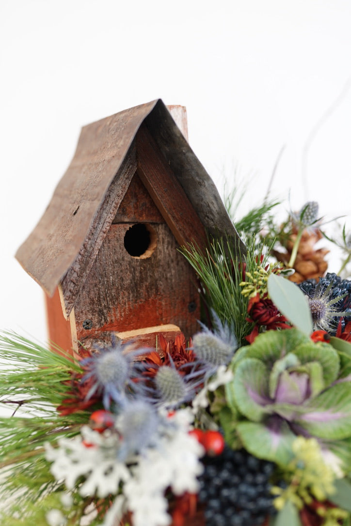 Rustic Red Birdhouse