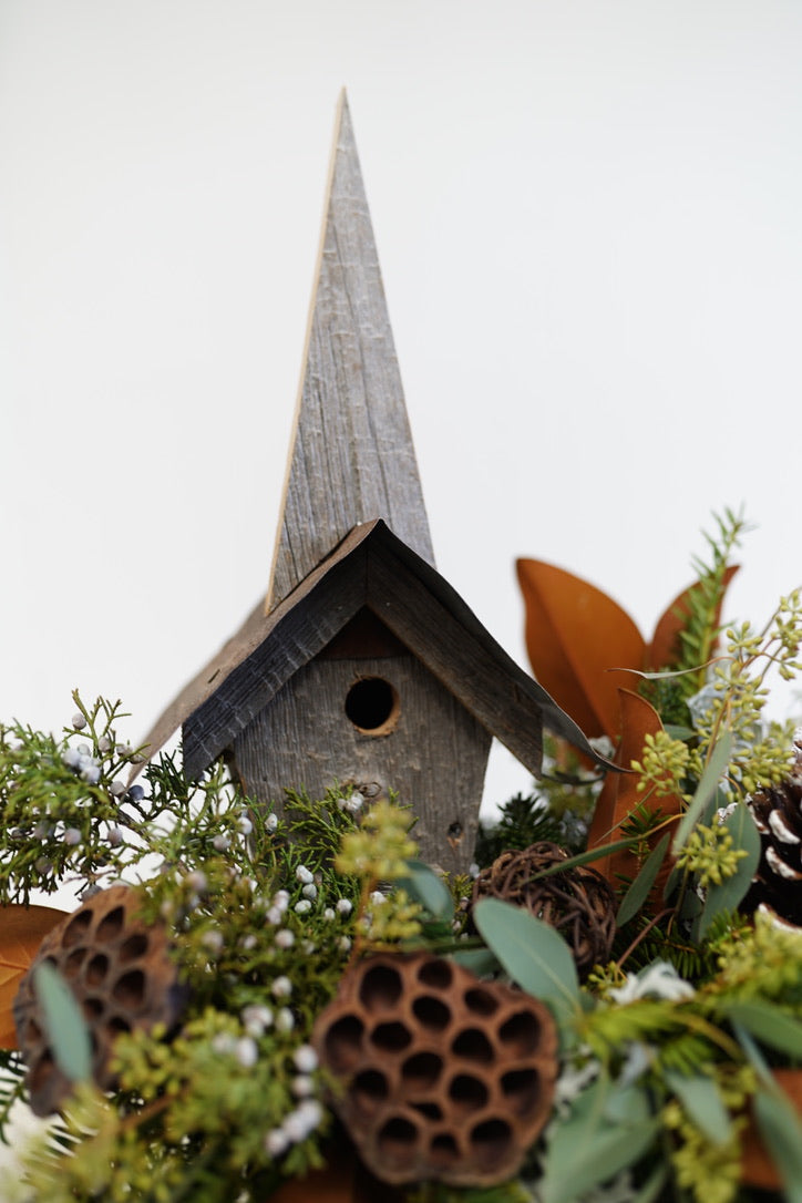 Rustic Church Birdhouse