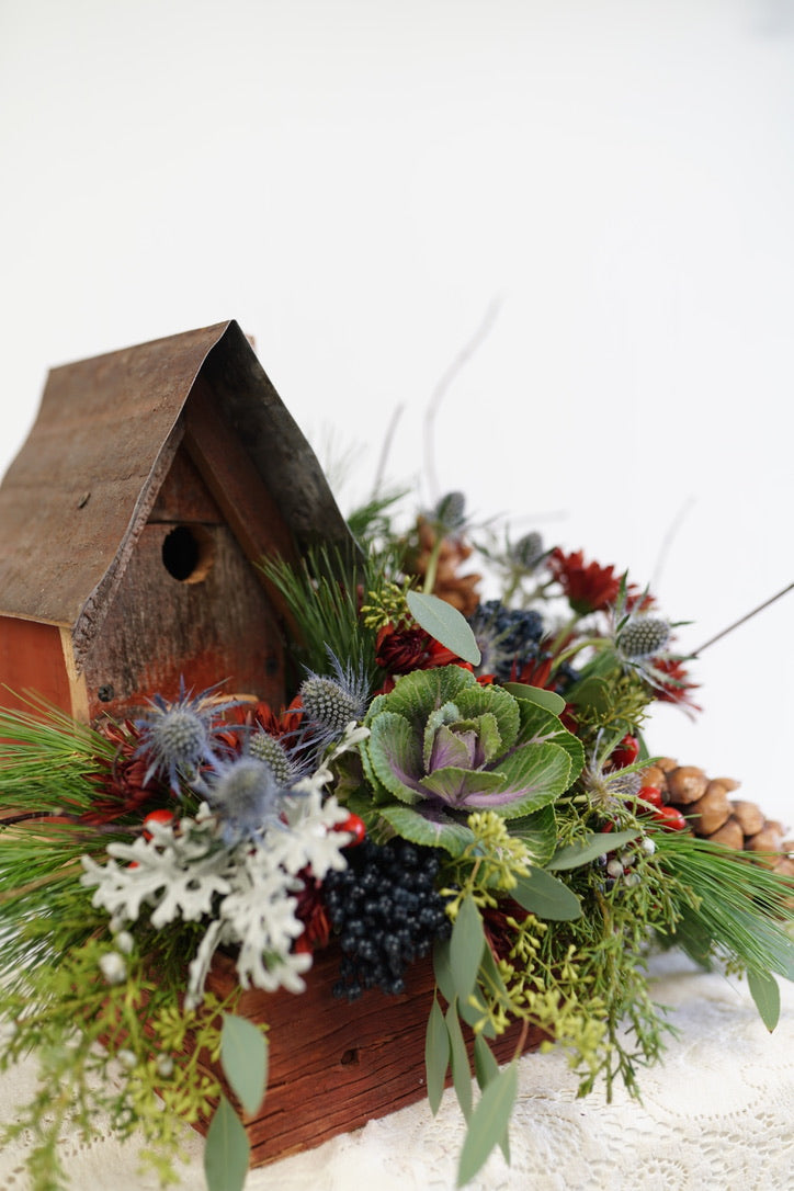 Rustic Red Birdhouse